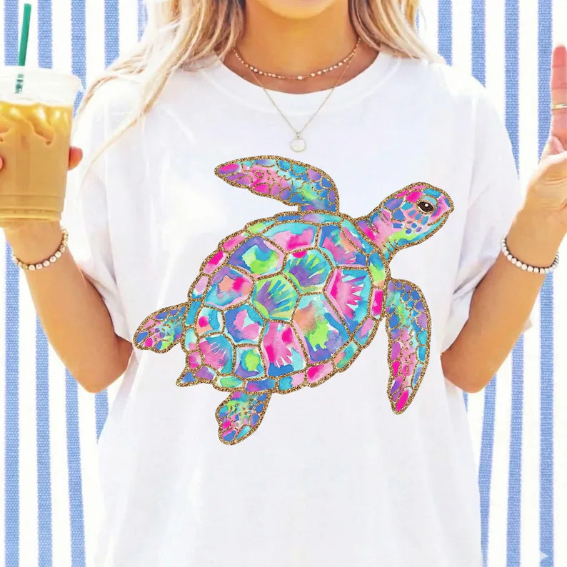 Colorful Turtle CC Tee