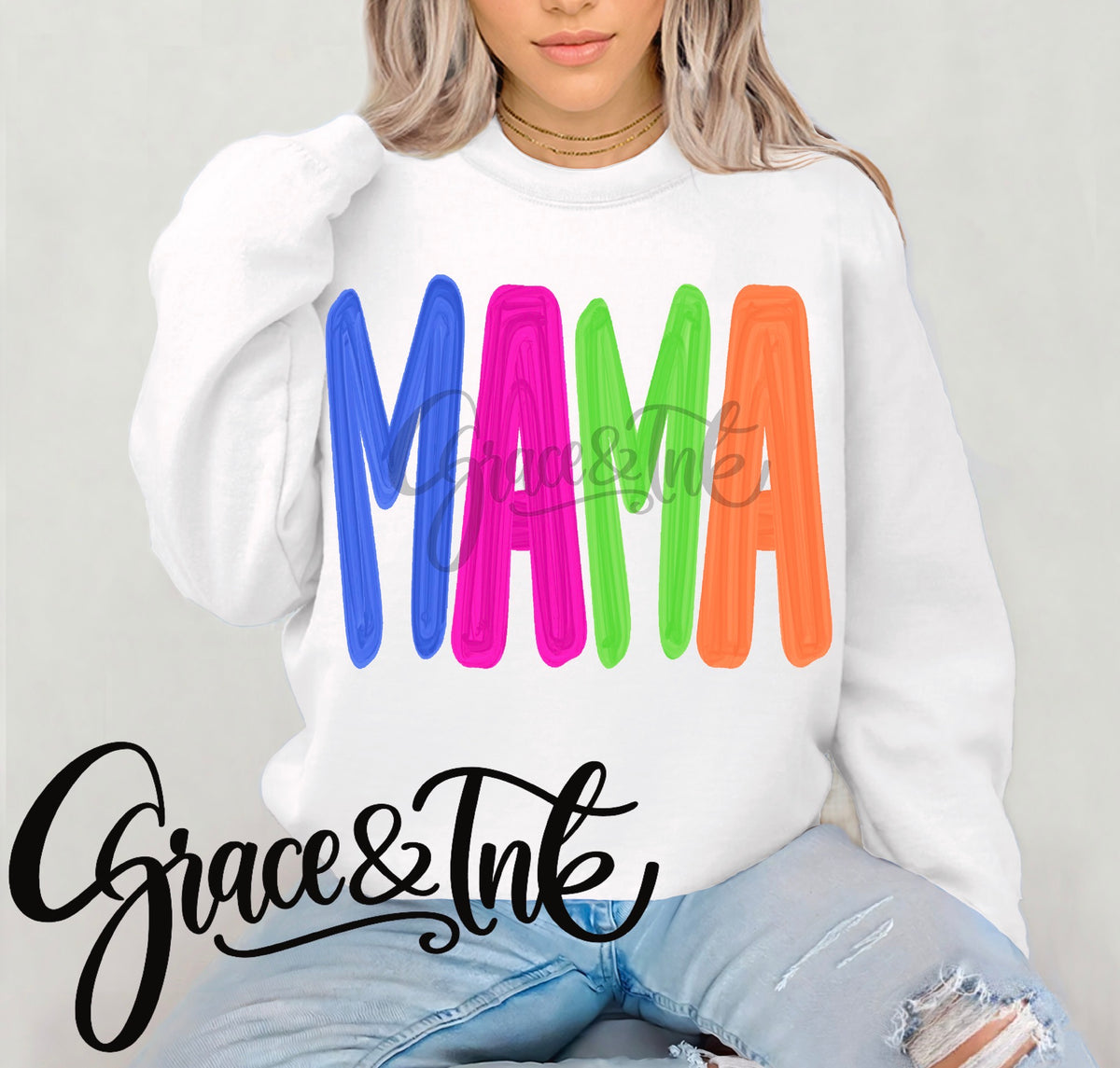 Neon Block Any Name Gildan Tee