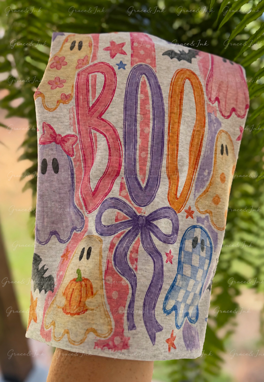 Boo Bow Striped Tee