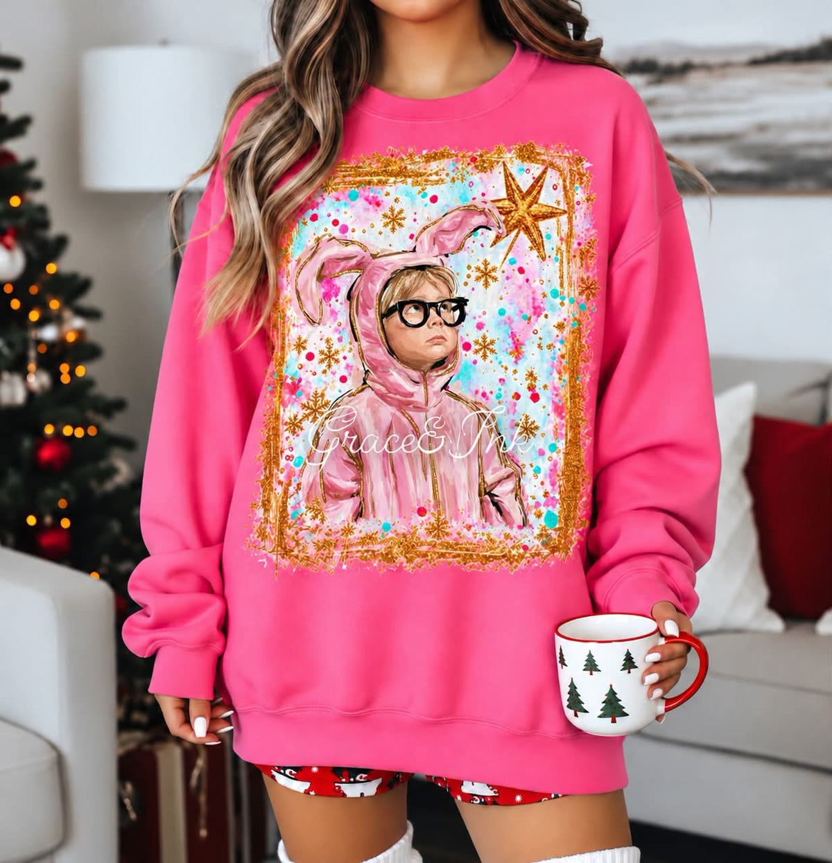 Ralphie Star Gaze Gildan Long Sleeve