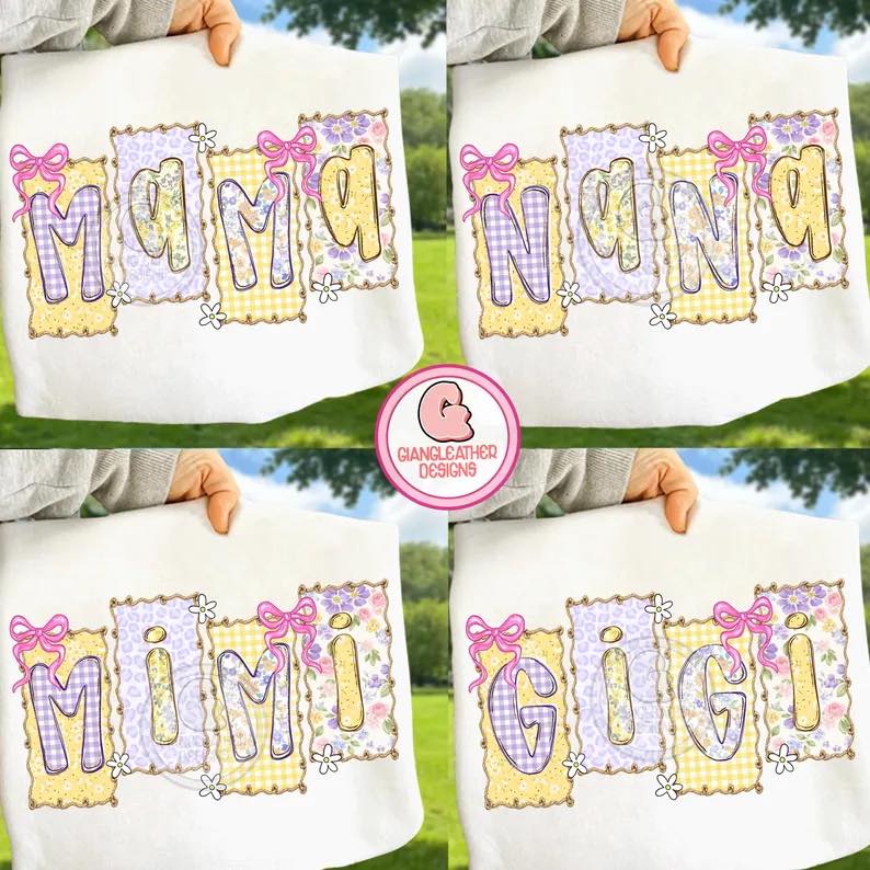 Purple Yellow Patchwork Gildan Tee