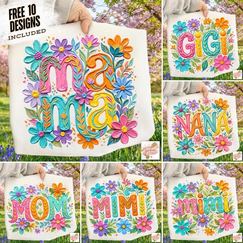 Painted Floral Gildan Tee