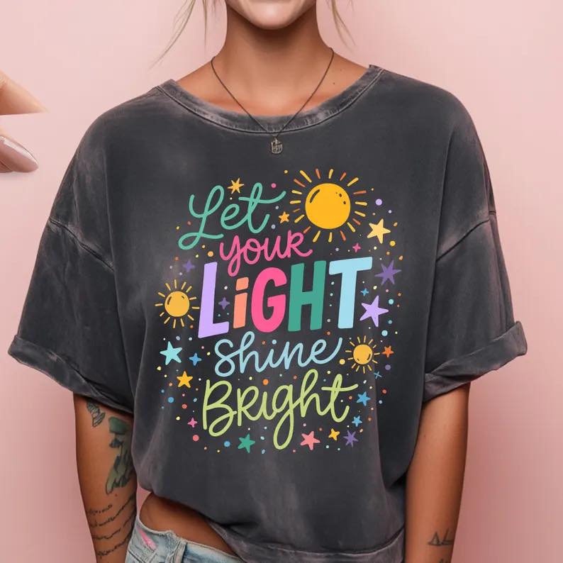 Let Your Light Shine Bright Gildan Tee