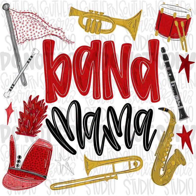 Any Team Color Band Mama CC Tee