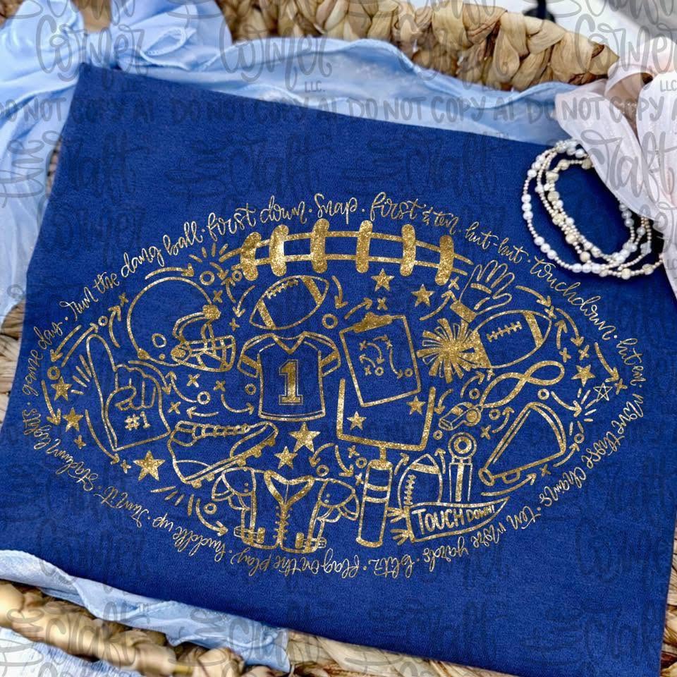 Football Gold DP CC Tee