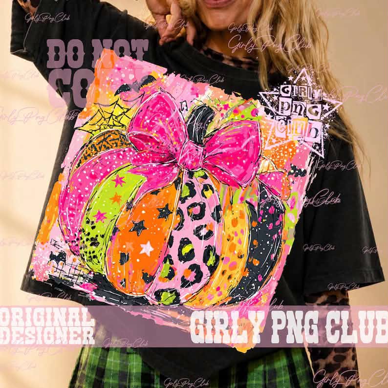 Preppy Splatter Pumpkin CC Tee