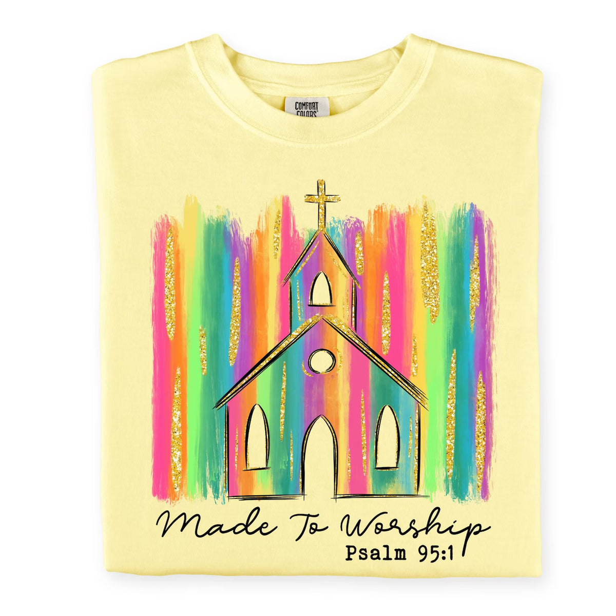 Made to Worship Neon Church CC Tee