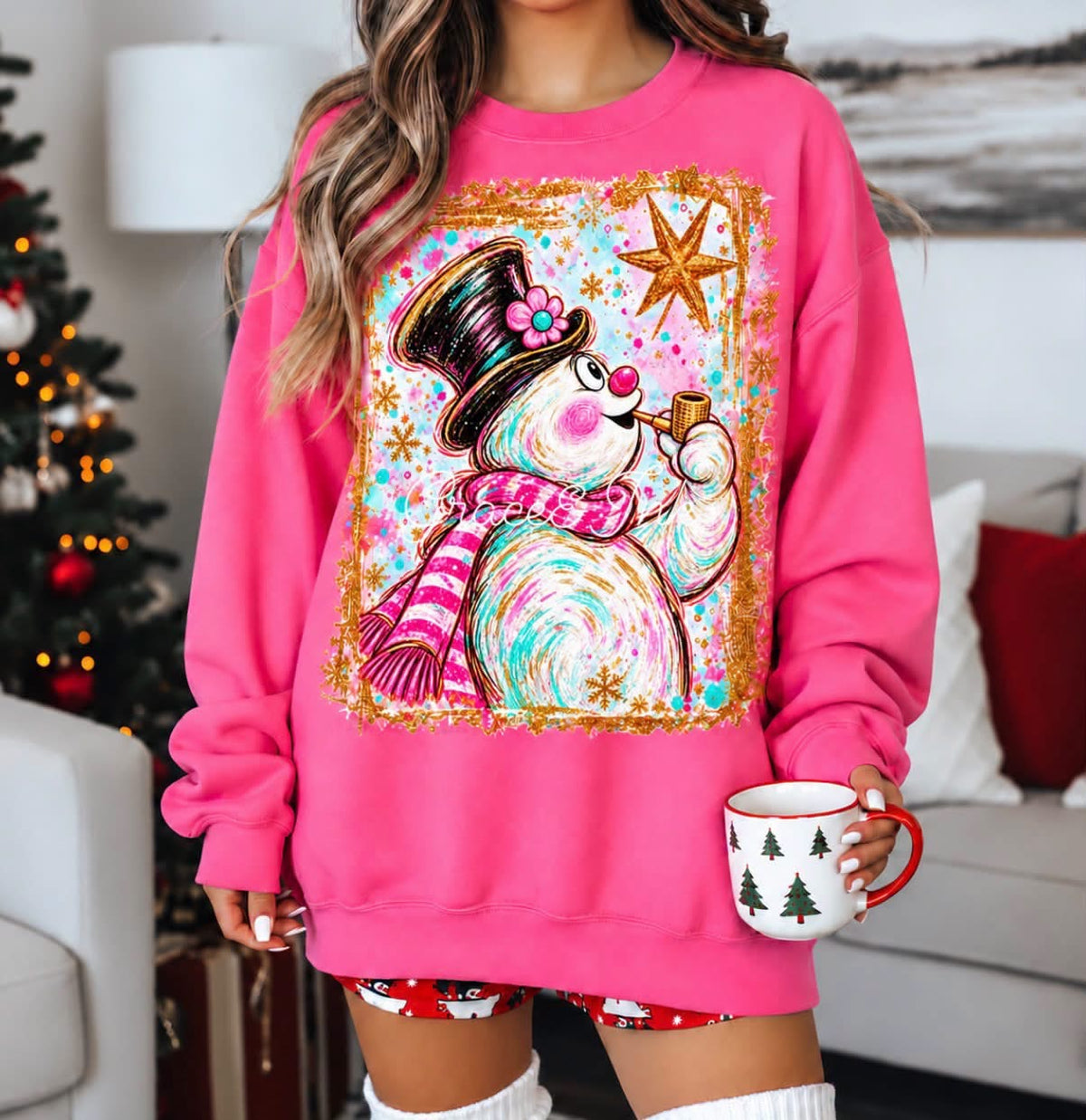 Snowman Star Gaze CC Tee