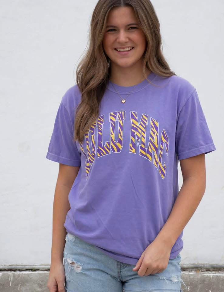 LULUMAC Purple Tiger Stripe CC Tee