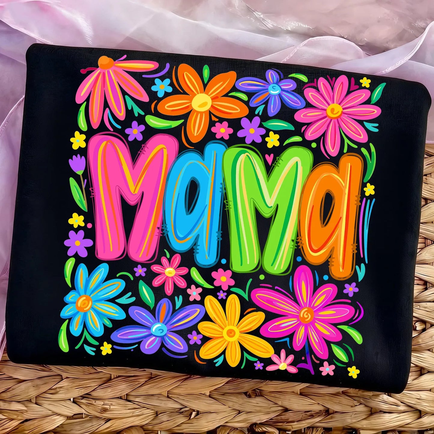 Floral Neon Mama CC Tee