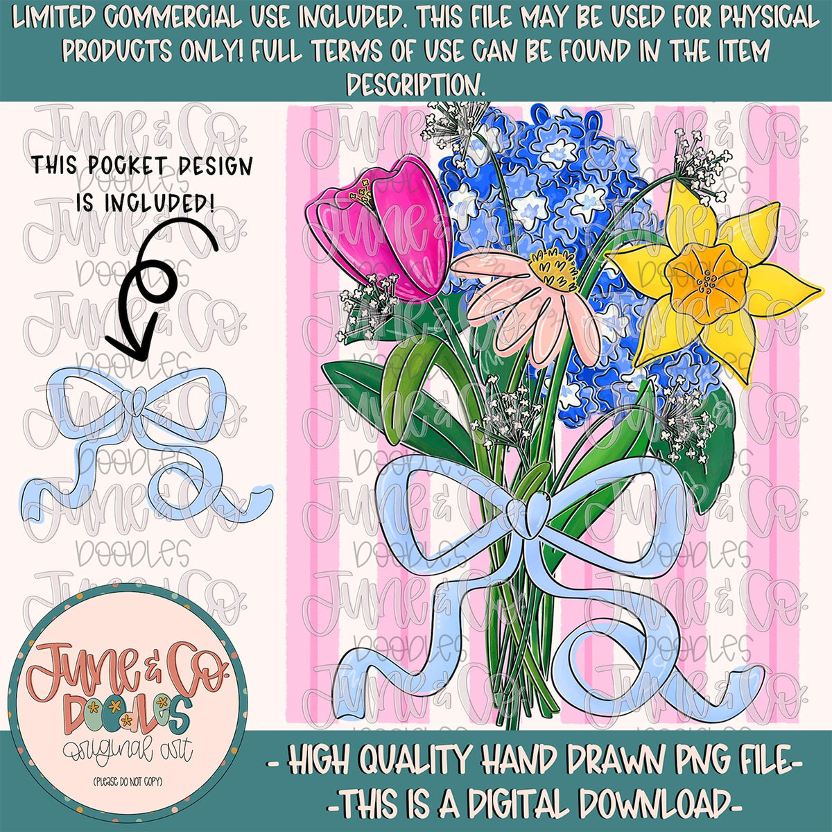 Floral Bouquet Custom ANY NAME CC Tee