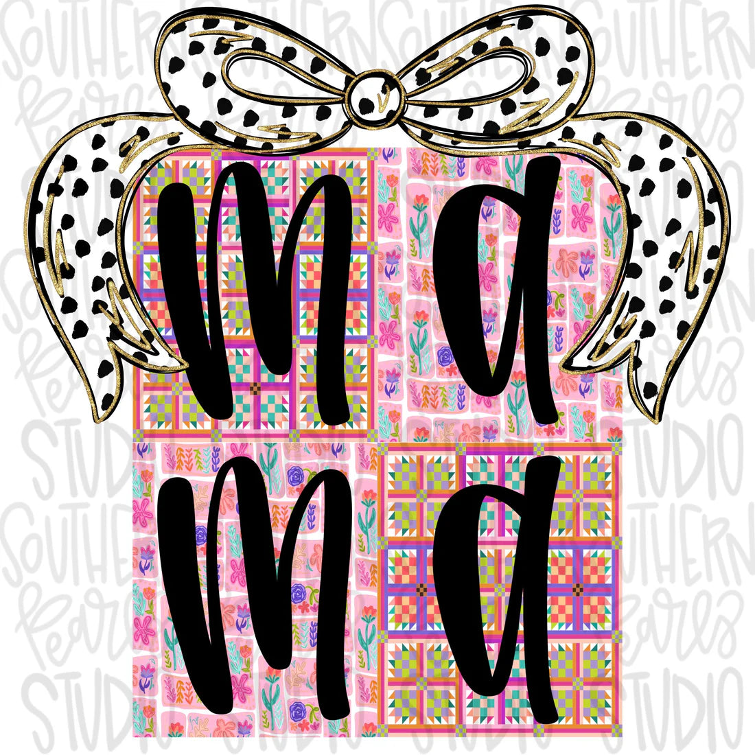 Mama Quilted Block Gildan Tee