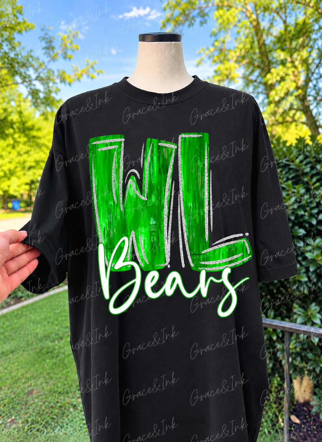 Painted Letter   Custom  CC Tee