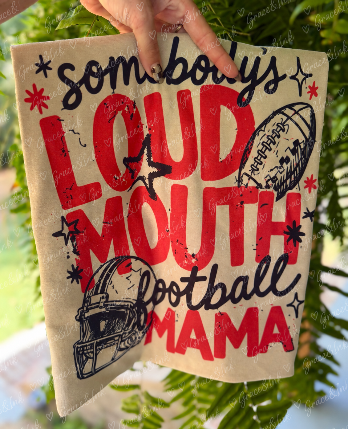 Loud Mouth Football Tee