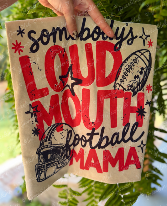 Loud Mouth Football Tee