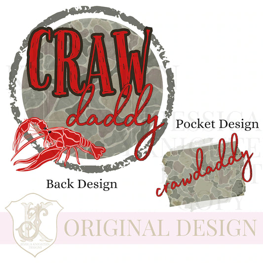 CrawDaddy Camo 🦞 Gildan Tee