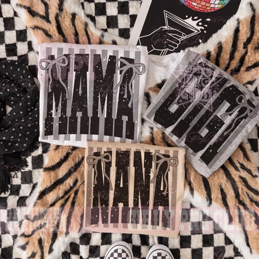 MaMa Black Stripes   Gildan Tee