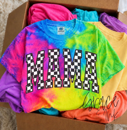 Neon Rainbow Tie Dye Tee