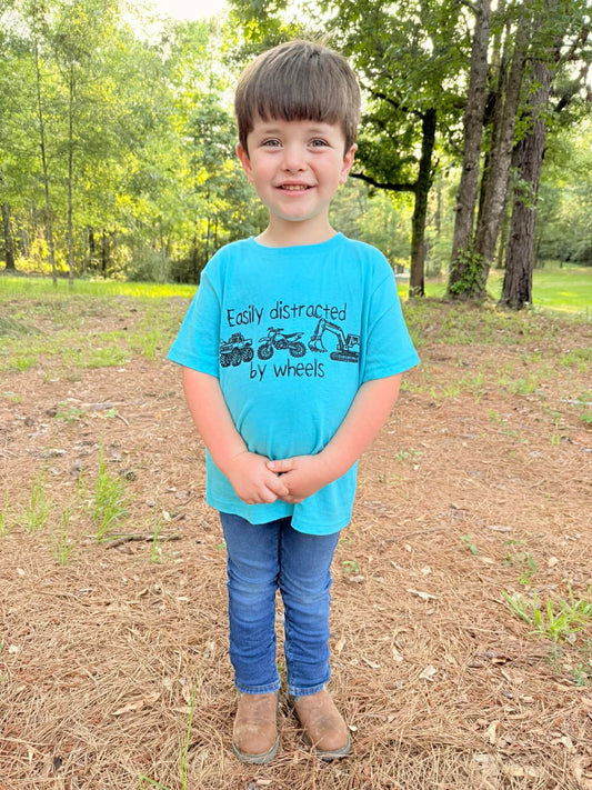 Easily Distracted By Wheels Youth-Toddler Tee