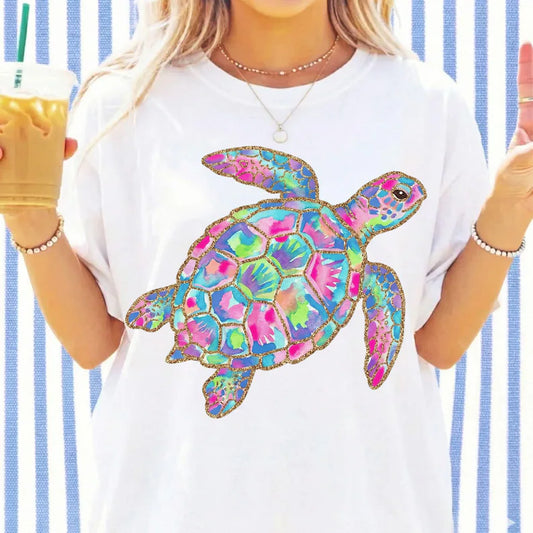 Colorful Turtle   CC Tee
