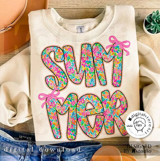 Summer Floral Gildan Tee
