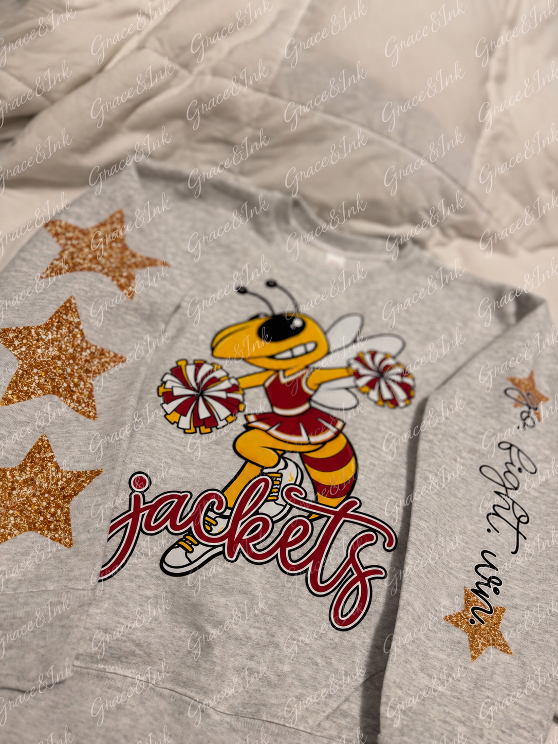 Preppy Girl Mascot Cheer Sweatshirt