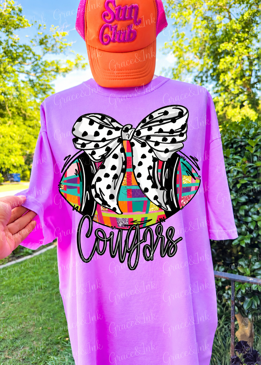 Preppy Football Custom  CC Tee