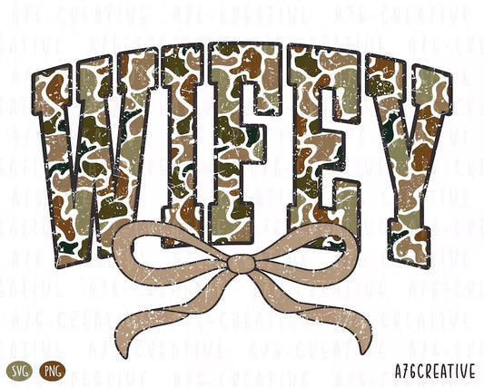 Camo Wifey Gildan Tee