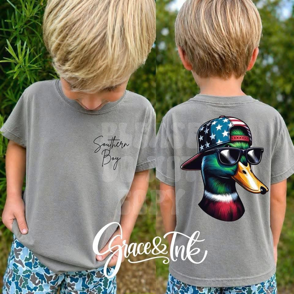 Patriotic Duck  Youth-Toddler Tee
