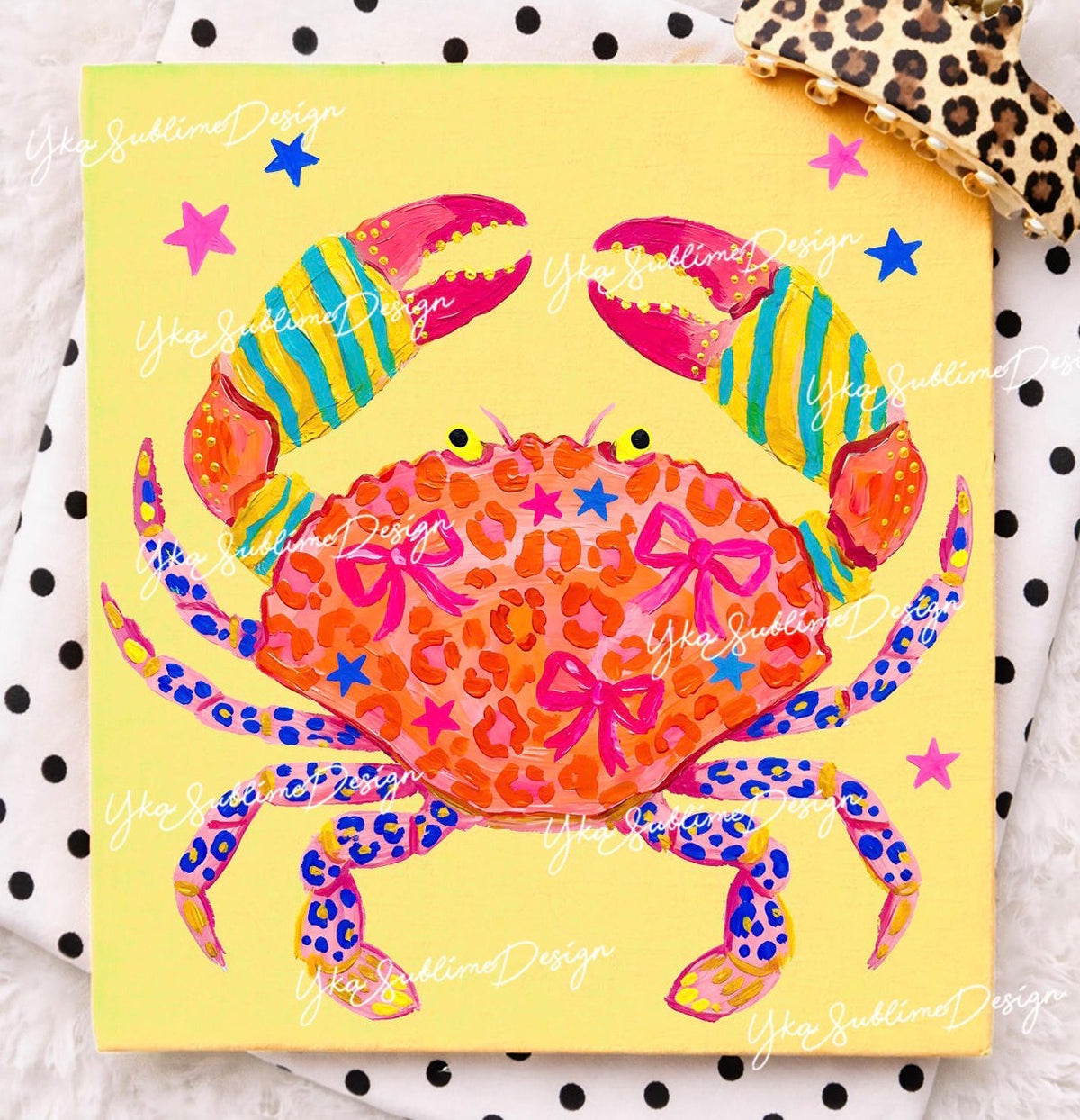 Preppy Bow Crab  CC Tee