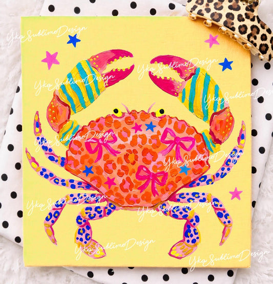 Preppy Bow Crab  CC Tee