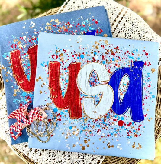 USA Splatter DP  CC  Tee