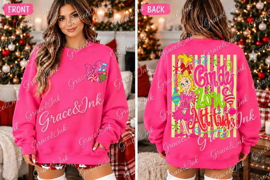 Cindy Attitude   Gildan Sweatshirt Pocket