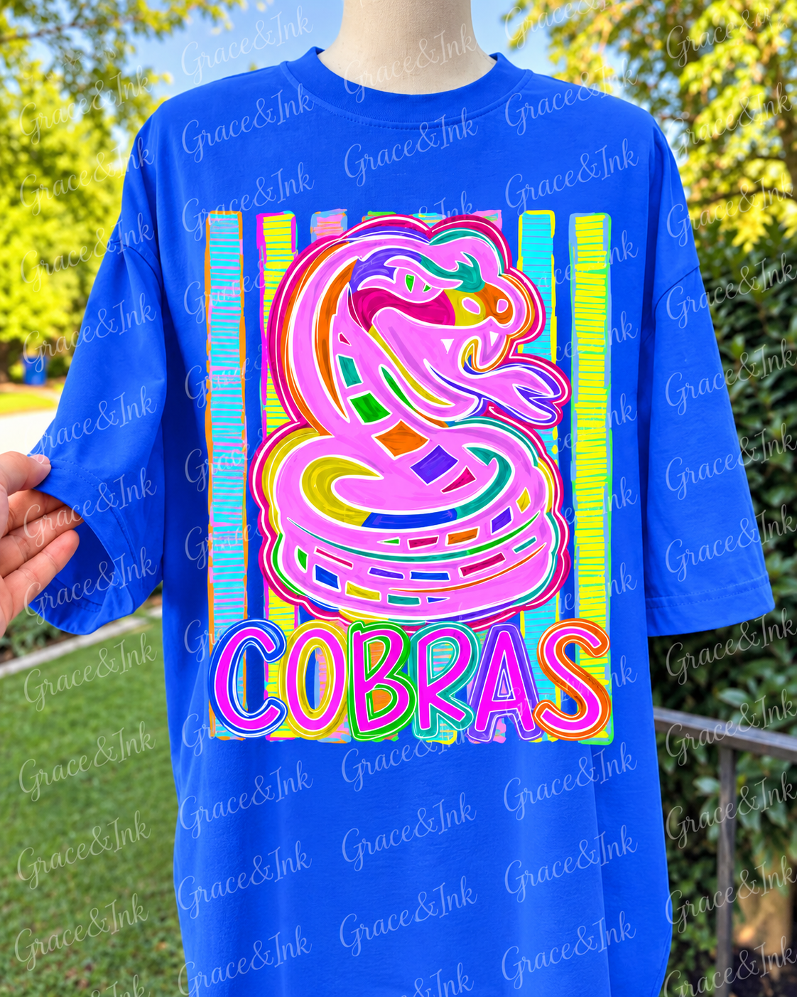 Preppy Bold Bright  Custom  CC Tee