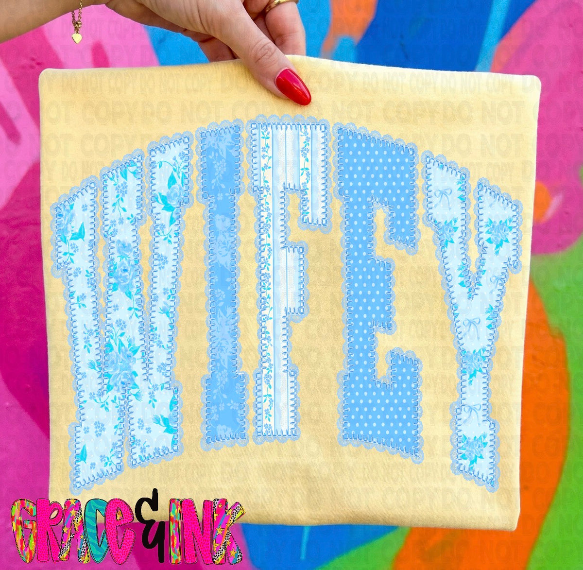Wifey Lace DP CC Tee