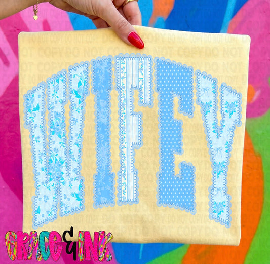 Wifey Lace DP CC Tee