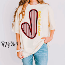 Load image into Gallery viewer, ANY  TEAM SeerSucker Mascot Big Letter  Tee YOUTH
