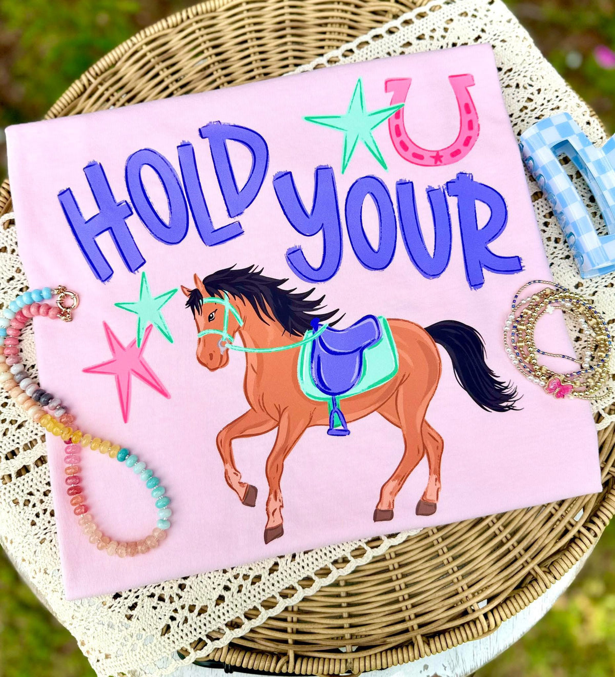 Hold Your 🐴 DP CC Tee