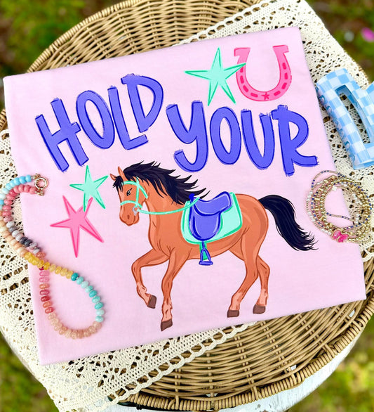 Hold Your 🐴 Tee Kids Youth