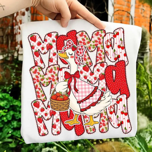 Mama Goose Strawb Gildan Tee