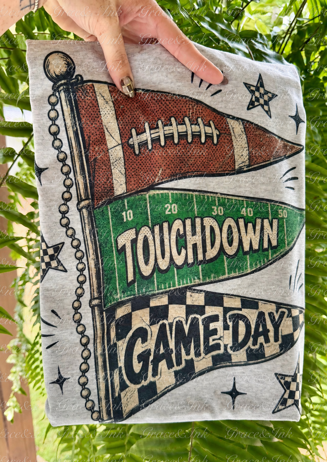 Football Pennant Flag Tee
