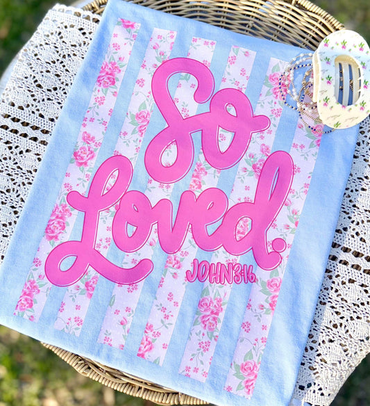 So Loved Floral Preppy DP CC Tee