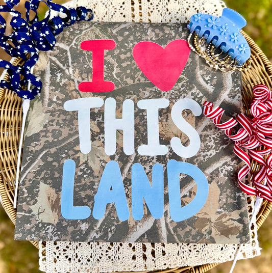 I Love This Land Camo Tee DP