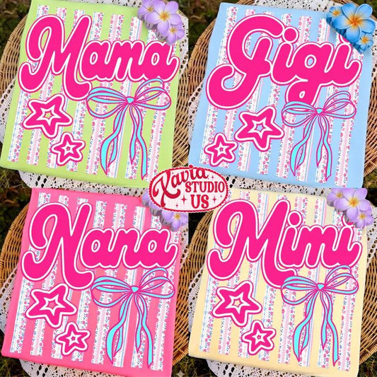 Pink Bow Preppy Stripes 2   CC Tee