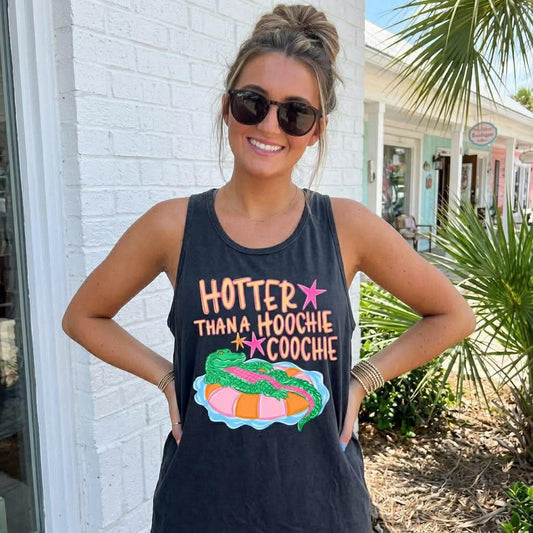Hotter Than A Hoochie Coochie    CC TANK TOP