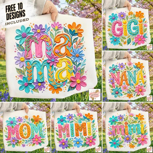 Painted Floral   Gildan Tee