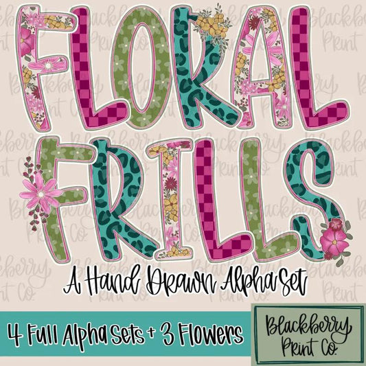 Floral Frills Any Name  Gildan Tee