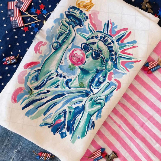 Watercolor Liberty  Gildan Tee