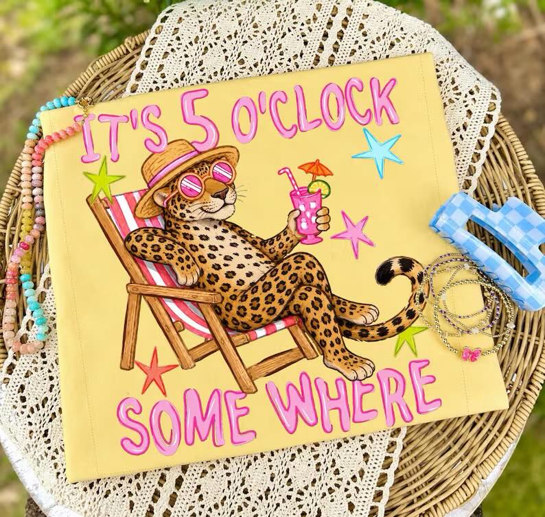 5 O'Clock Cheetah  CC Tee