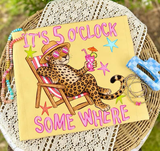 5 O'Clock Cheetah  CC Tee